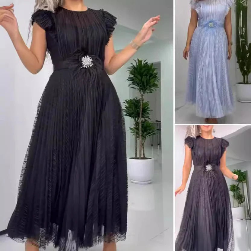 Lunara | Fitted Chiffon Dress