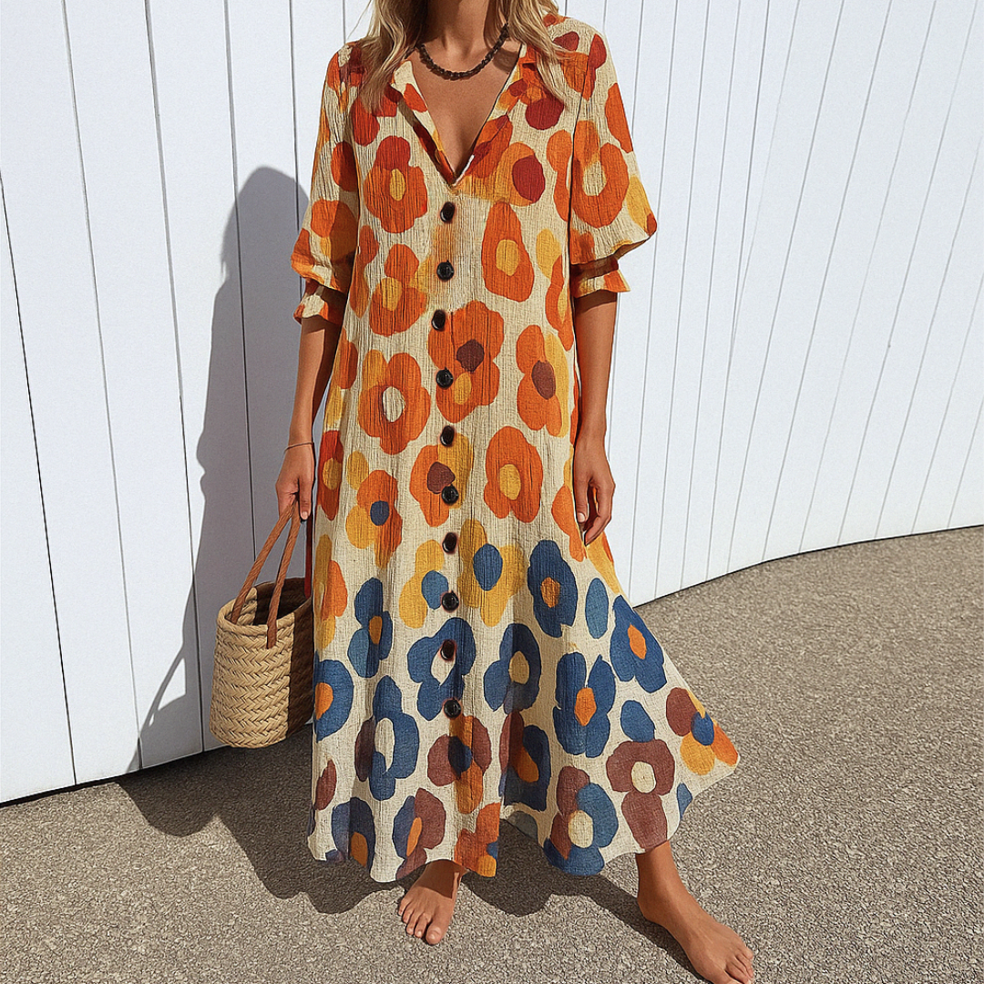 Jasmine | Elegant Slimming Cotton Dress