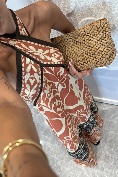 Zarela – Criss-Cross Back Maxi Vacation Dress