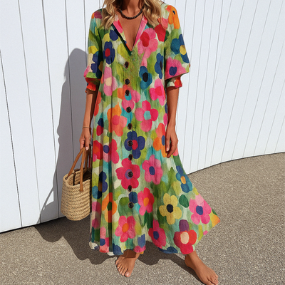 Jasmine | Elegant Slimming Cotton Dress