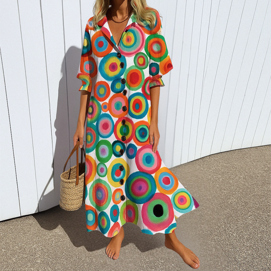 Jasmine | Elegant Slimming Cotton Dress