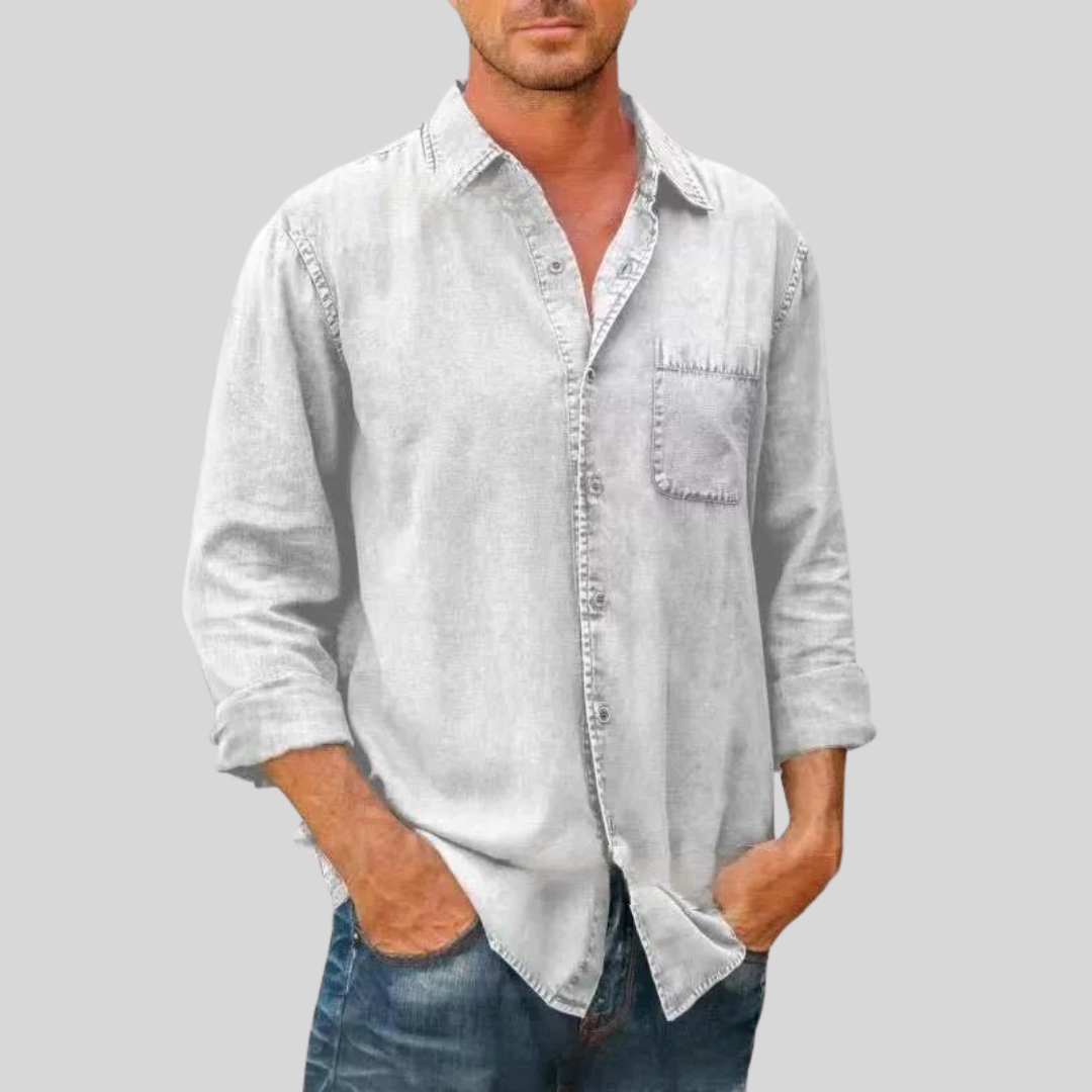 Anthony I Grey Long Sleeve Button Up