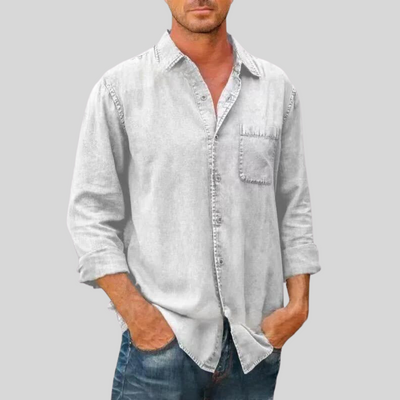 Anthony I Grey Long Sleeve Button Up