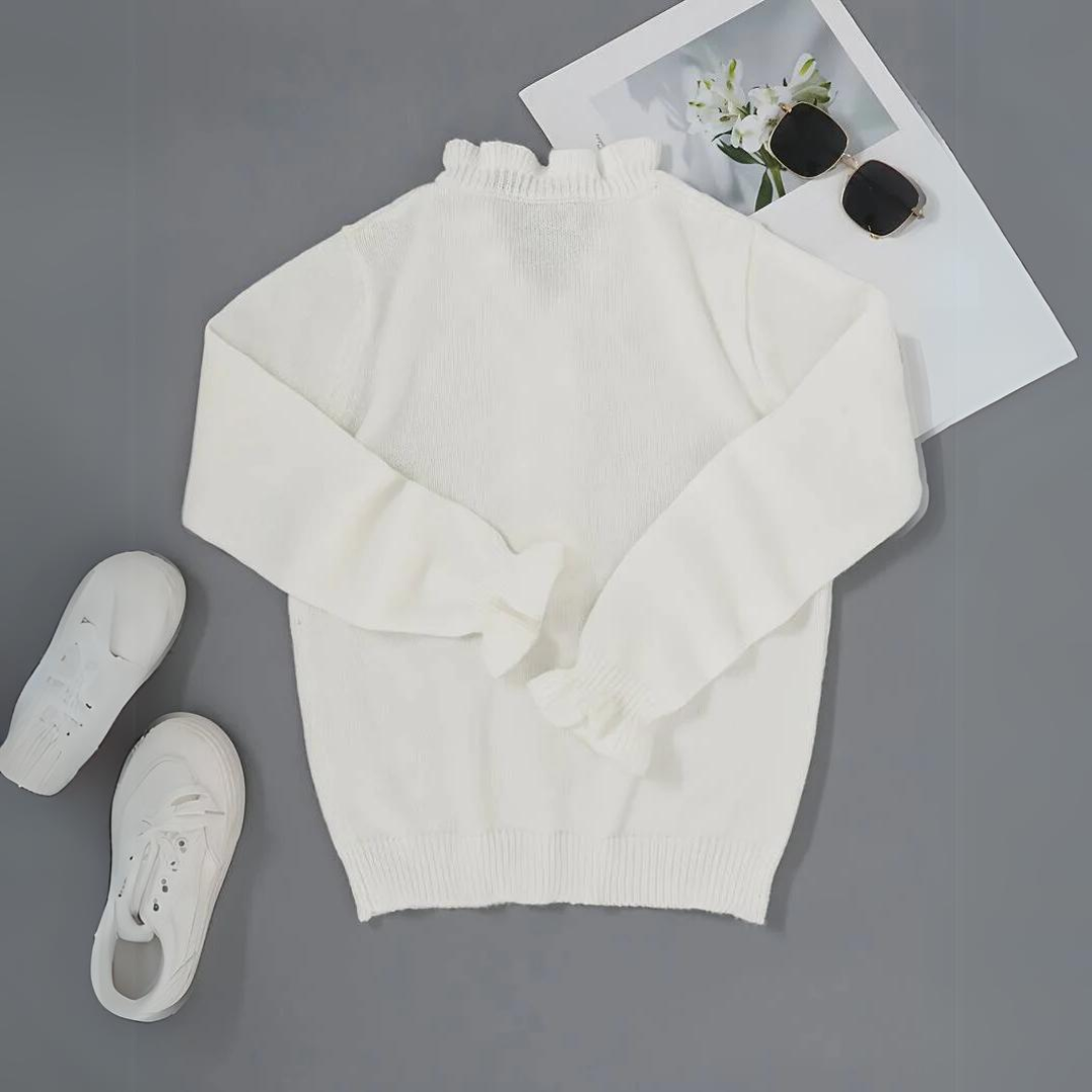 Lana - White Cozy Sweater