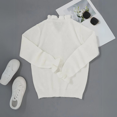 Lana - White Cozy Sweater