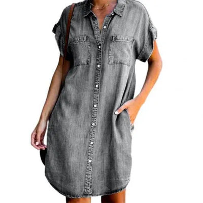 Emily™ Denim Shirt Dress