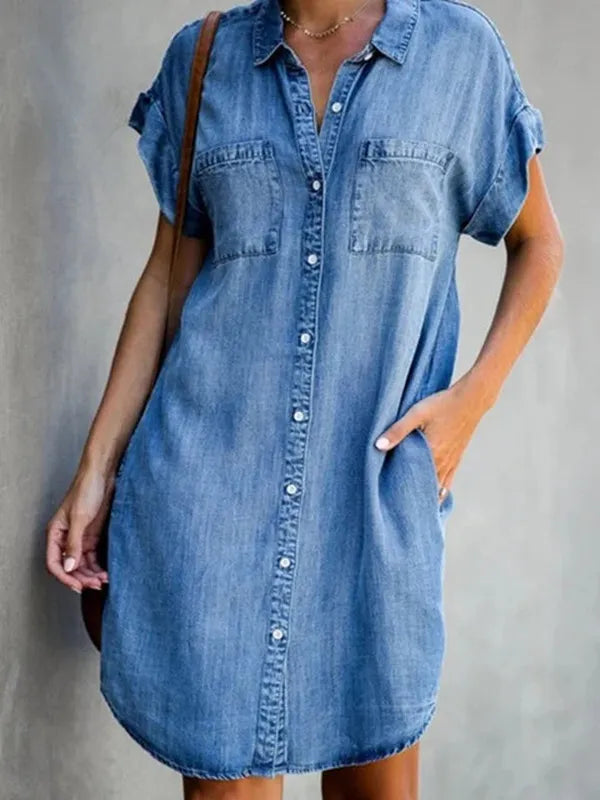 Emily™ Denim Shirt Dress