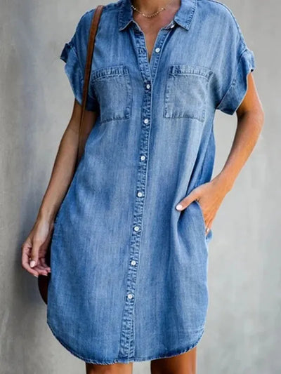 Emily™ Denim Shirt Dress