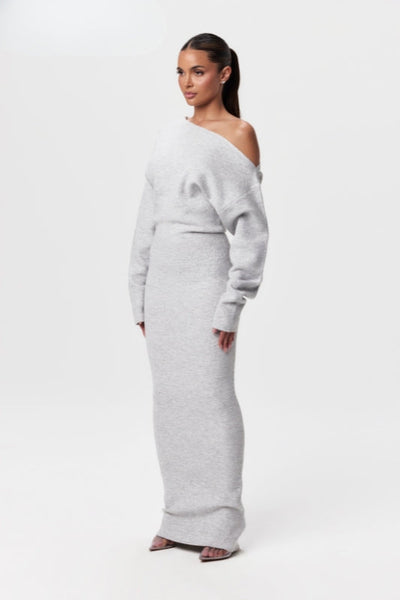 Mirelda – Off-Shoulder Sweater Dress