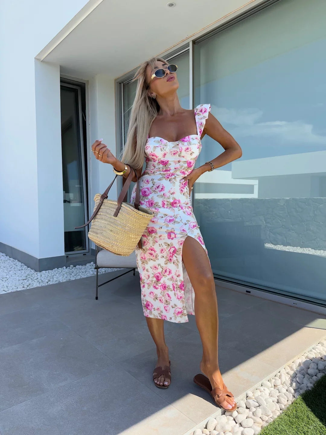 Juliet | Midi Dress with Side Slit