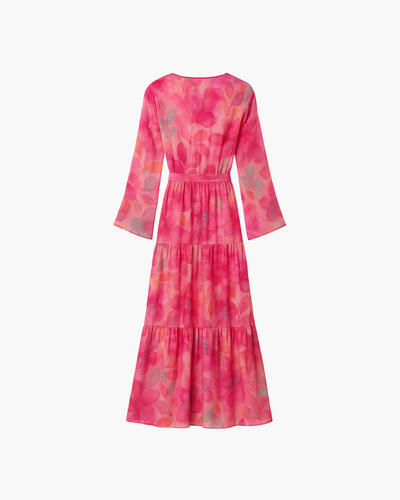 GEORGINA | STYLISH SILK-BLEND MIDI DRESS