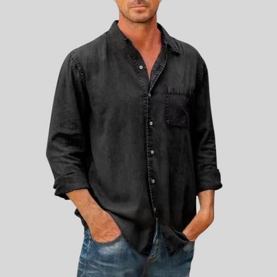 Anthony I Grey Long Sleeve Button Up