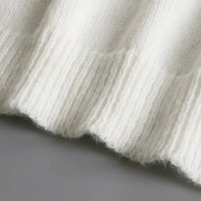 Lana - White Cozy Sweater