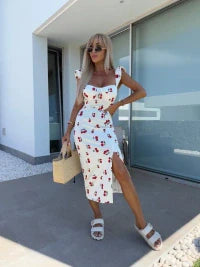 Juliet | Midi Dress with Side Slit