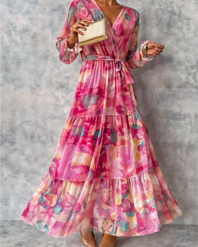 GEORGINA | STYLISH SILK-BLEND MIDI DRESS