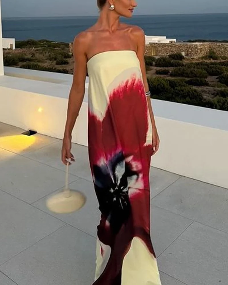 Caliora – Floral Flowy Dress