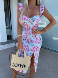 Juliet | Midi Dress with Side Slit