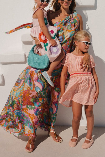 Azmira – One-Shoulder Tie Knot Maxi Dress