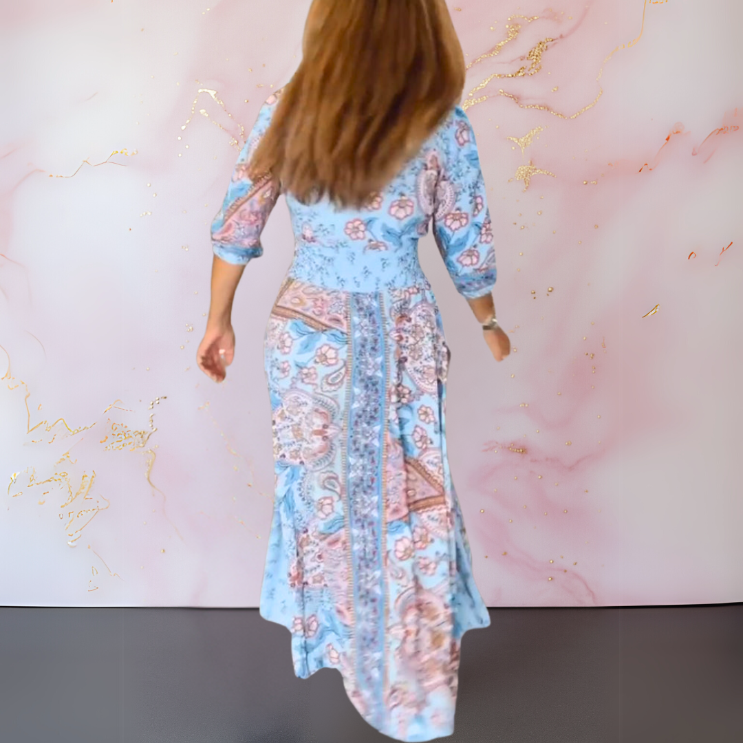 Marga | Elegant V-Neck Summer Dress