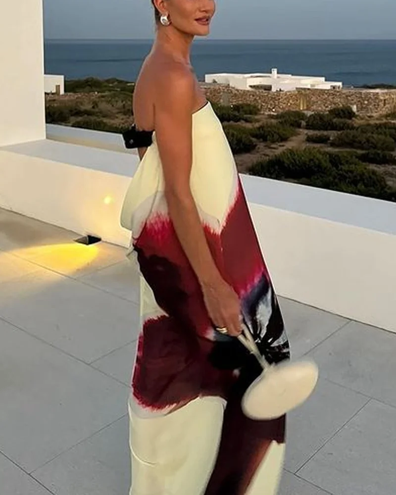 Caliora – Floral Flowy Dress