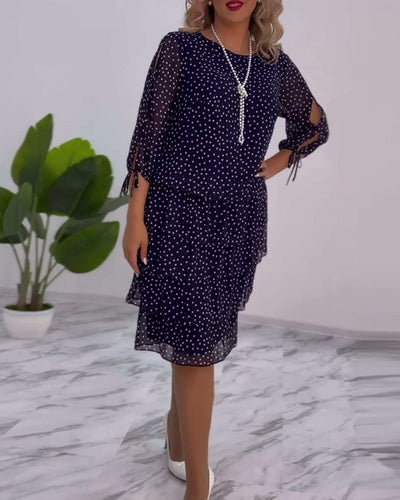 Flaire | Layered Polka Dot Dress