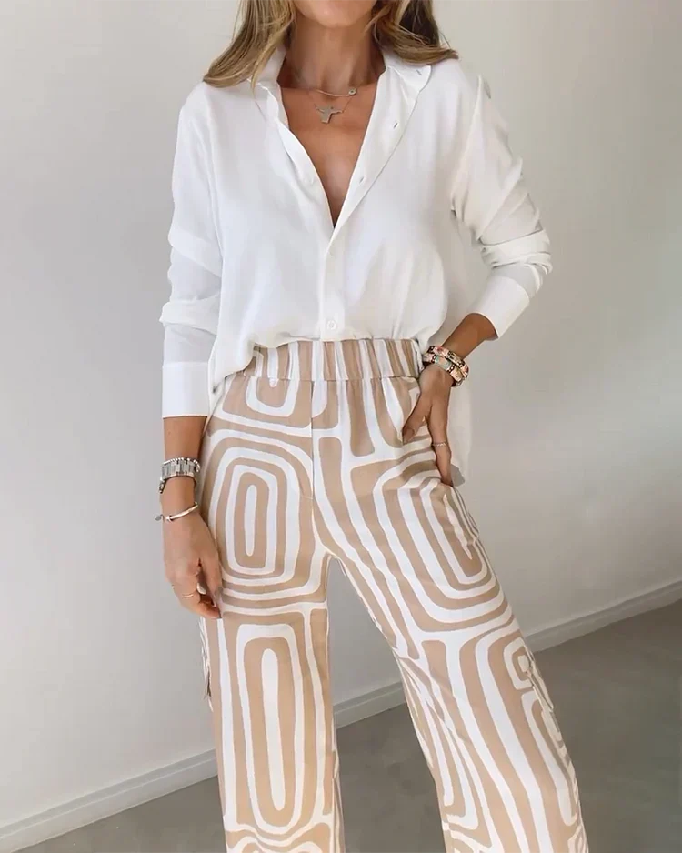 Olivia I 2 Piece Set Pattern Pants