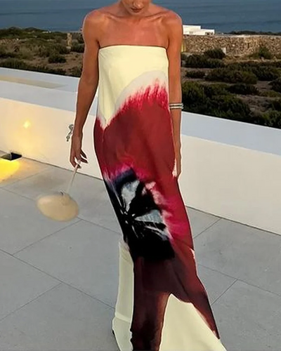 Caliora – Floral Flowy Dress