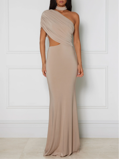 Amara – One Shoulder Cutout Maxi Dress