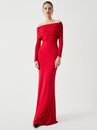 Dali | OFF-SHOULDER MESH MAXI DRESS