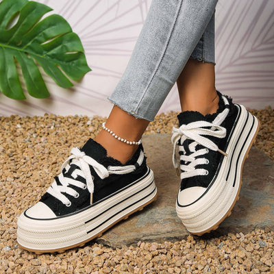 Flora™ | Women’s Fringed Platform Sneakers