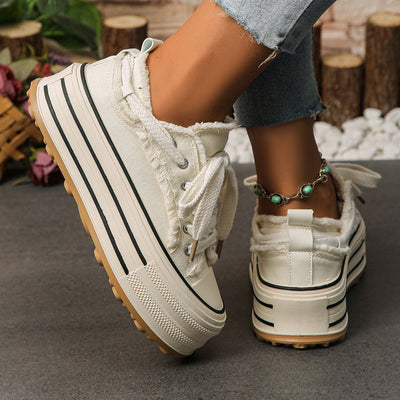 Flora™ | Women’s Fringed Platform Sneakers