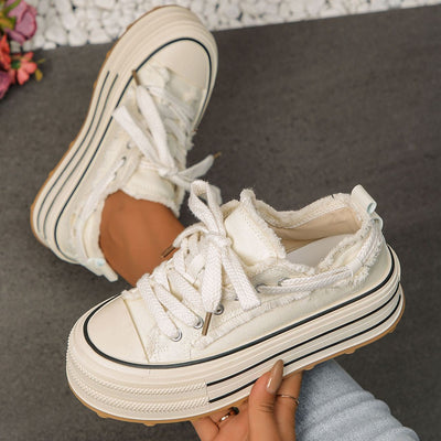Flora™ | Women’s Fringed Platform Sneakers
