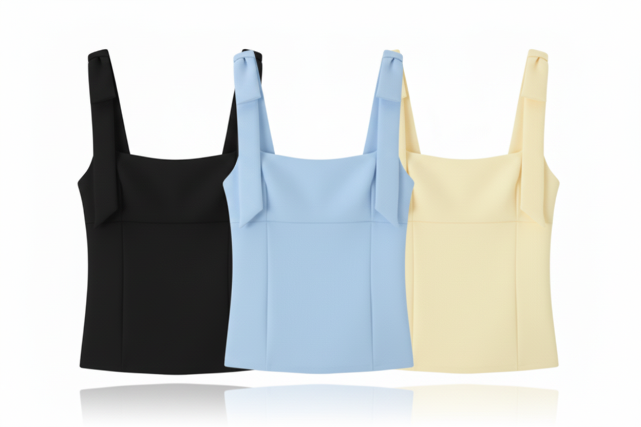 Aurora Structured Strap Top - 3 FOR THE PRICE OF 1