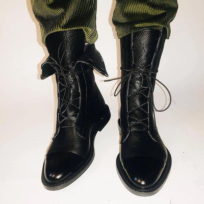 Elsa™ | Classic Leather Lace-Up Boots