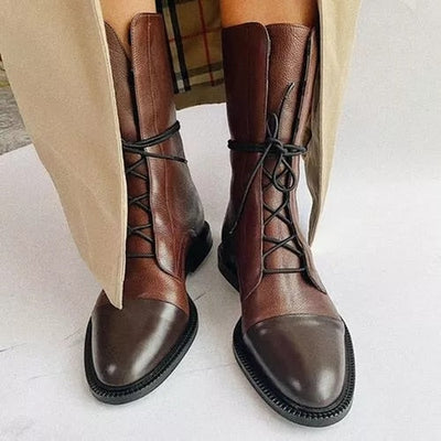 Elsa™ | Classic Leather Lace-Up Boots
