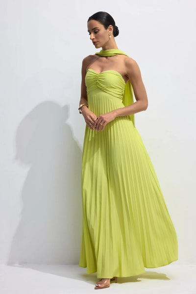 IsavelleSoirée – Strapless Pleated Maxi Dress