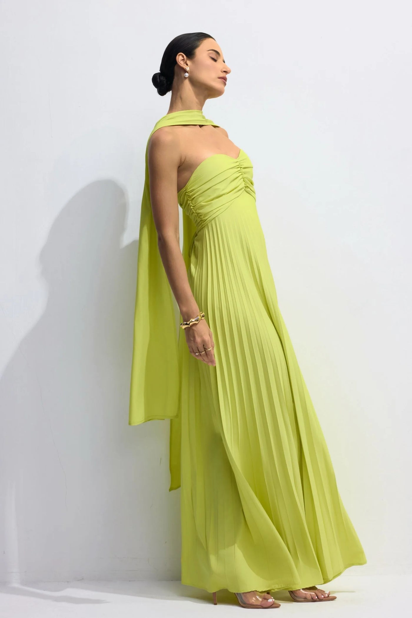 IsavelleSoirée – Strapless Pleated Maxi Dress