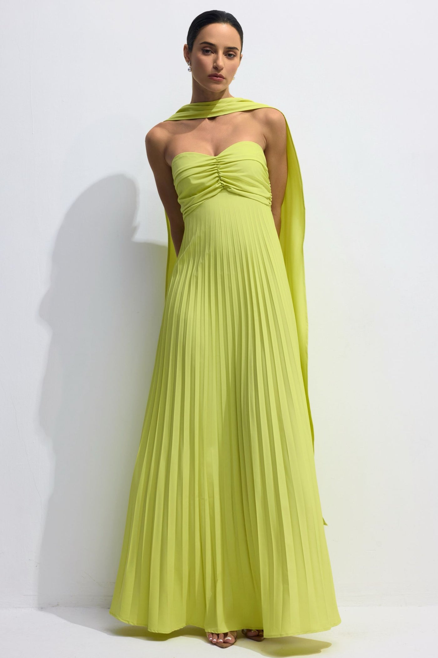 IsavelleSoirée – Strapless Pleated Maxi Dress