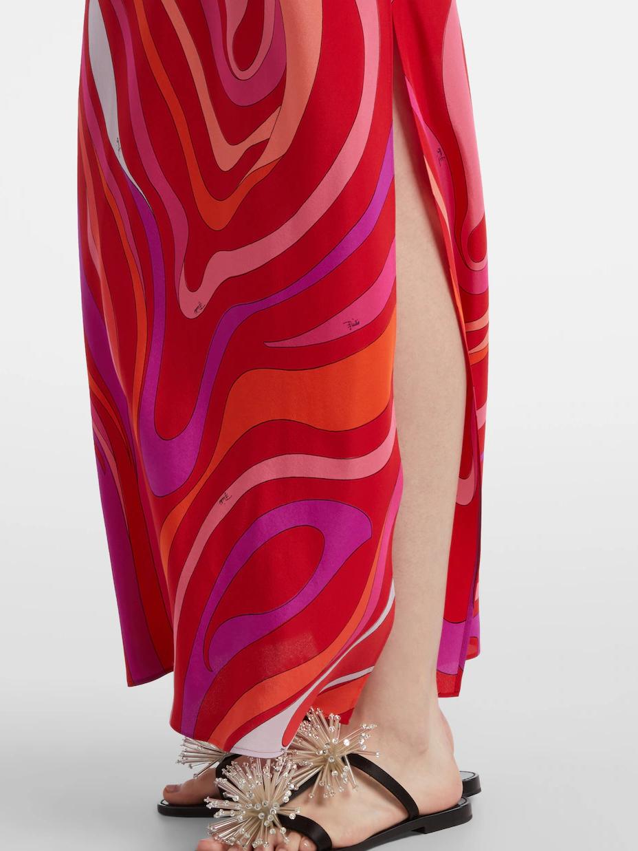 Selmira – Swirl Print Maxi Dress