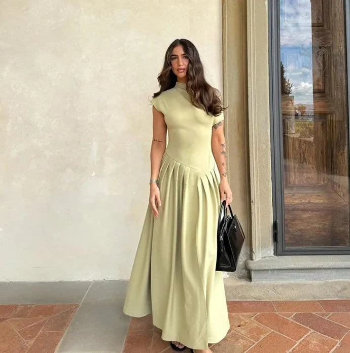 Clara Monroe | Short Sleeve Maxi Dress