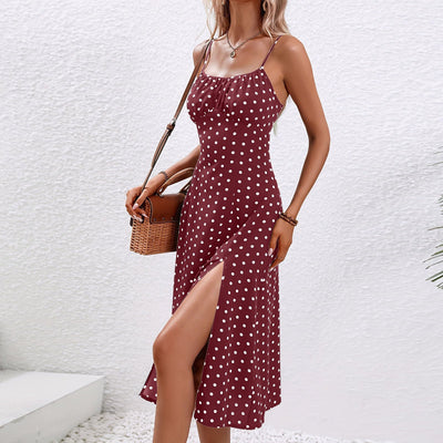 Isabeau – Polka Dot Midi Dress
