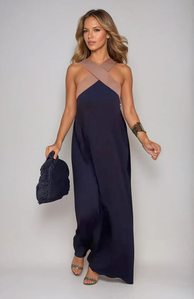 Selvianne – Halter Neck Maxi Dress