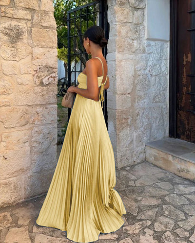 Elisara – Pleated Sunrise Gown