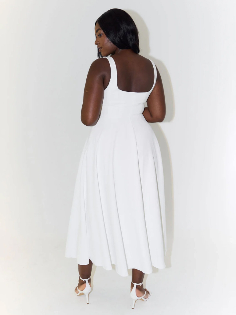 Luretta – Modern Sleeveless Midi Dress