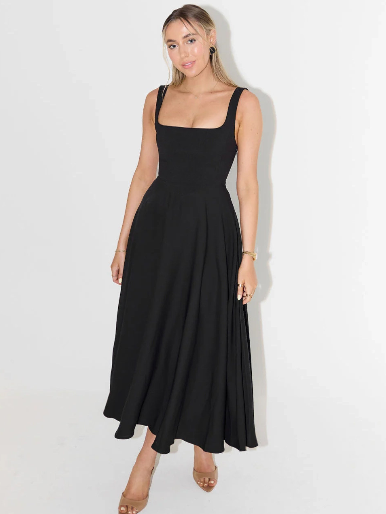 Luretta – Modern Sleeveless Midi Dress