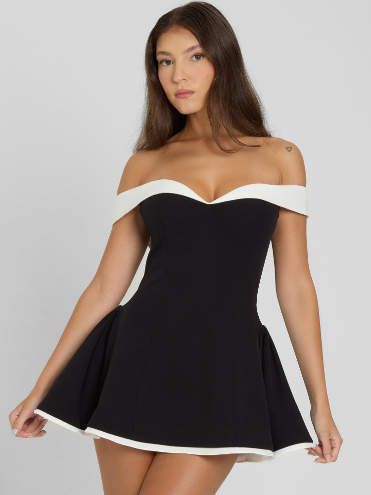 TALEIAH | ELEGANT CORSET-STYLE BABYDOLL MINI DRESS