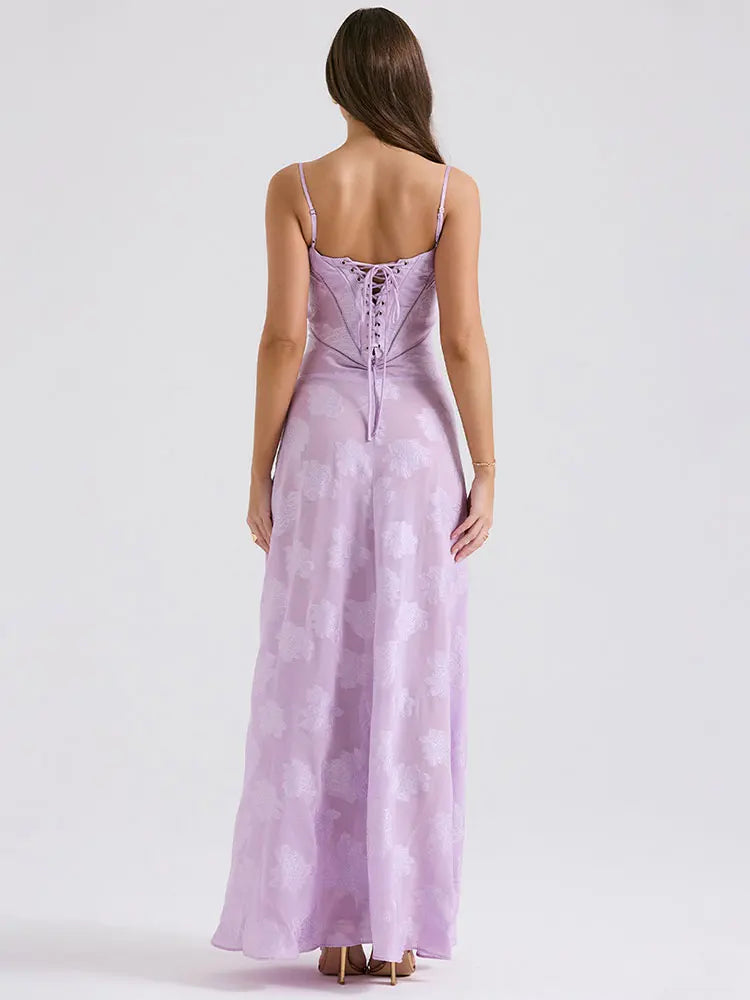 Seraphina | Backless Spaghetti Strap Maxi Dress