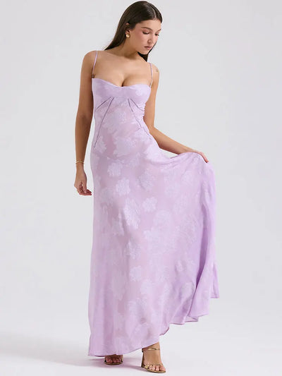 Seraphina | Backless Spaghetti Strap Maxi Dress