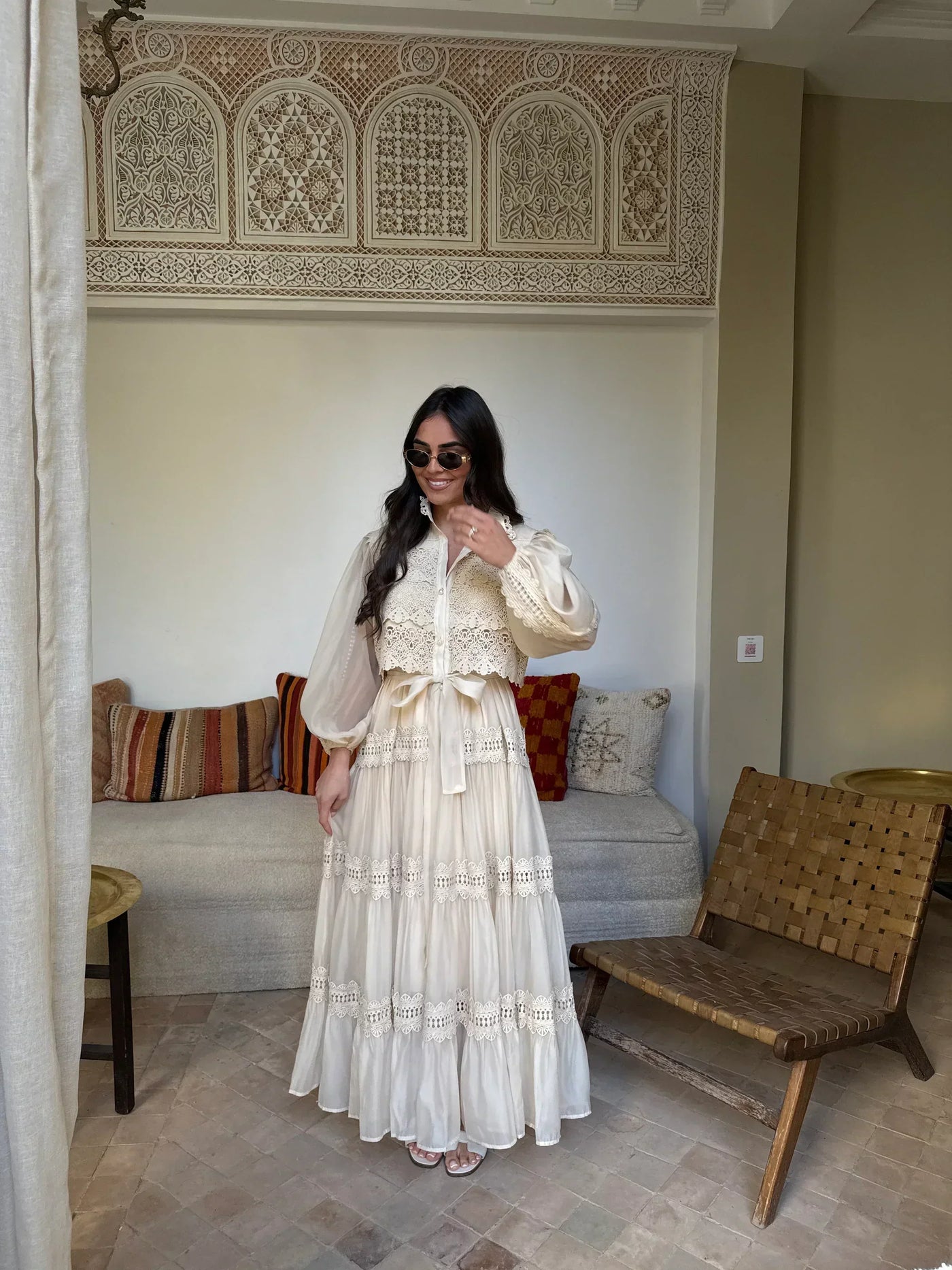 Elyra – Embroidered Boho Maxi Dress