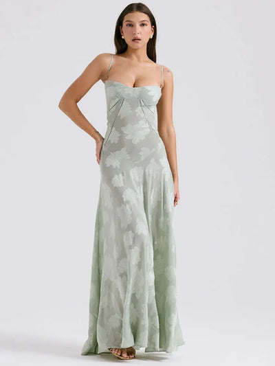 Seraphina | Backless Spaghetti Strap Maxi Dress